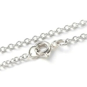 Surgical Stainless Steel Silver Rolo Chain Necklace 2mm Links  28" Long